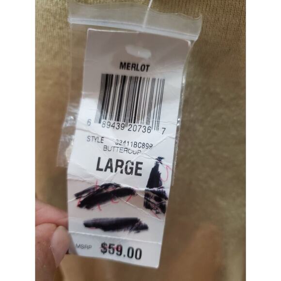 INC International Concepts Womens Beige Rayon Crochet Round Neck Sweater Large - Picture 9 of 14